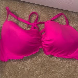 Victoria Secret Bright pink swim suit top 36DD